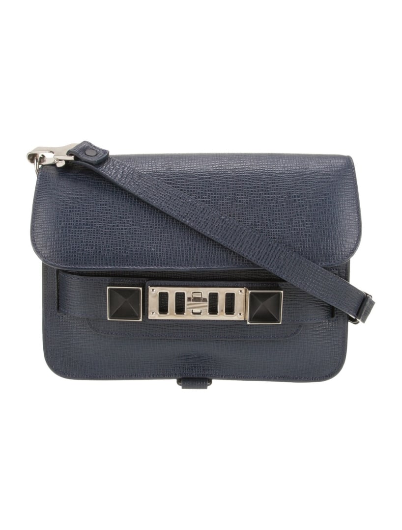 Proenza Schouler Blue Leather Messenger Bag (1 of 5)