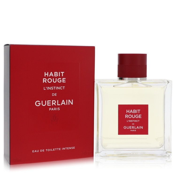 Guerlain Habit Rouge L'instinct Men's 3.3 Oz Spray: New, guaranteed authentic eau de toilette!