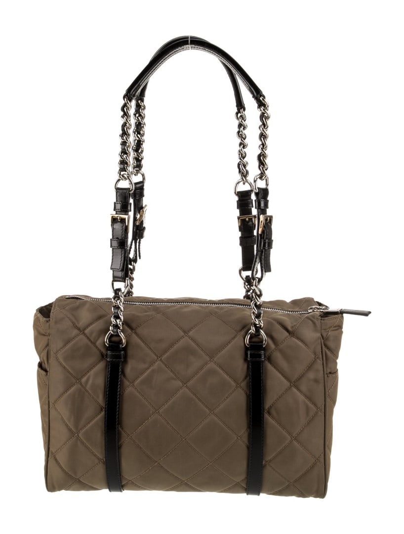 Prada Quilted Leather & Chain-link Zip Shldr Bag (1 of 6)