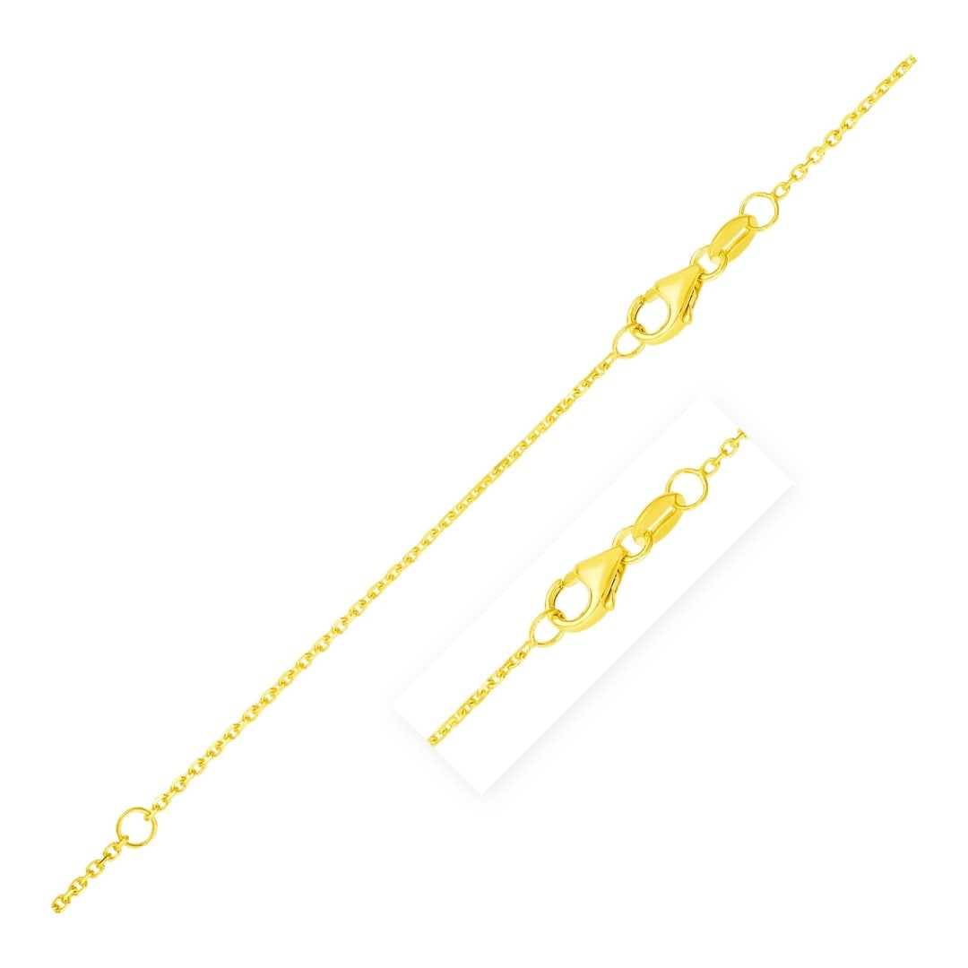 14k Gold Double Extendable Diamond Cut Cable Chain (1 of 2)