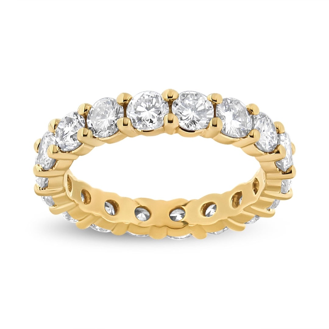 14k Gold 3.00ct Diamond Shared Prong Eternity Band (1 of 5)