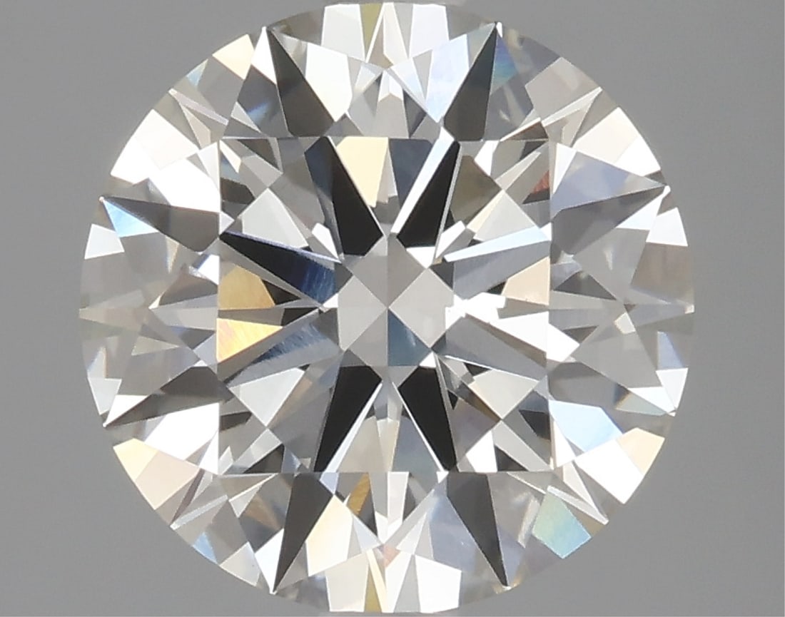 Igi Certified Round Cut 2.78ct Vs1 Lab Diamond: This igi-certified lab-grown round cut diamond weighs 2. 78 carats and boasts a g color grade and vs1 clarity. It features an ideal cut with excellent polish and excellent symmetry. The diamond measur