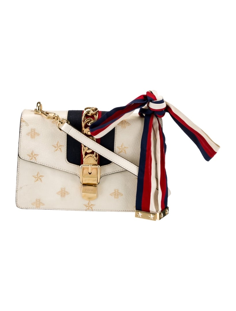 Gucci Chain-link Sylvie Small Neut Lthr Msgr Bag (1 of 6)