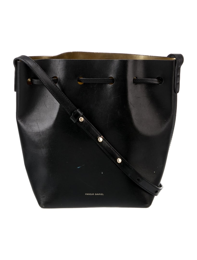 Mansur Gavriel Leather Gold-tone Hdw Bucket Bag (1 of 5)