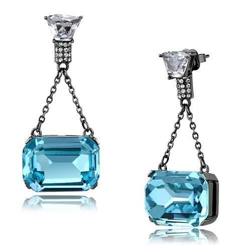 Emerald 38.00ct Sea Blue Aquamarine Dangle Earring (1 of 1)