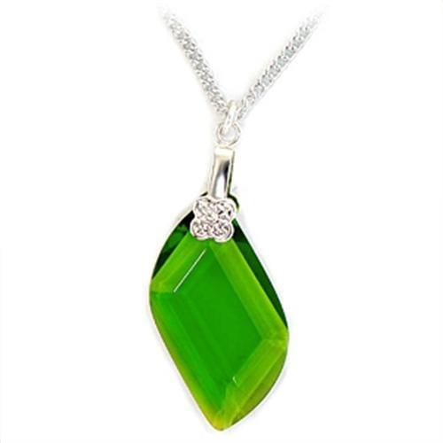 Beautiful .71ct Peridot & White Topaz Necklace: Size 18". Chain pendant material: brass finish: rhodium, believed to be simulated gemstones. An elegantly beautiful peridot pendant. A must have for your collection! Weight (approx): 5. 80 (g)