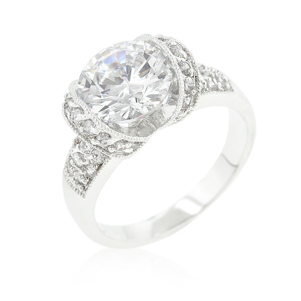 Gorgeous 2.79ct White Sapphire Tension Set Ring (1 of 2)