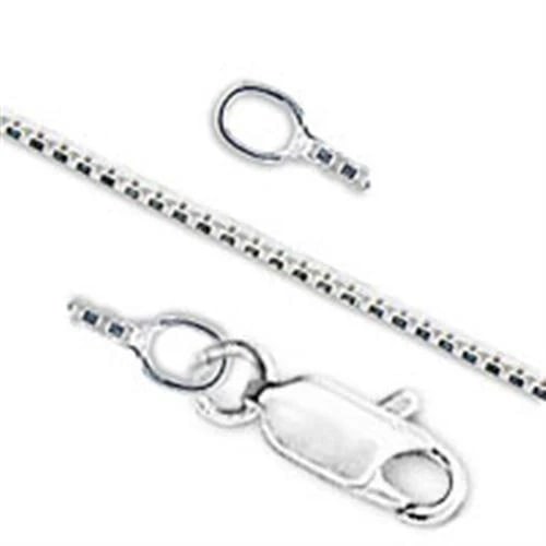 Fine High Polished 18" Sterling Silver Box Chain: Length: 18". Made with high polished 925 sterling silver. Features a thin, metallic chain with a lobster clasp and an additional link. It weighs an approximate 2. 40 (g). Keywords: marvelous, jewelry,