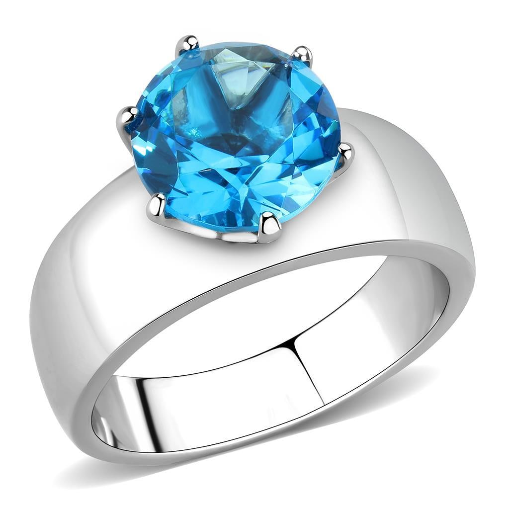 Round 3.87ct Blue Topaz Statement Ring (1 of 3)
