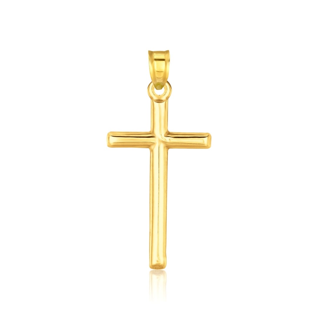 14k Gold High Polish Cross Pendant (1 of 1)