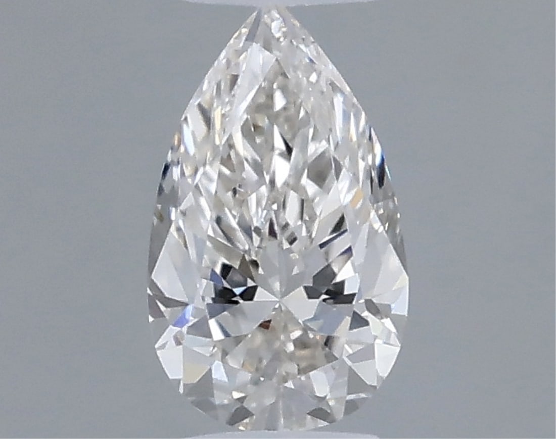 Gia Certified Pear Cut .30ct Si1 Diamond: This gia-certified natural pear cut diamond weighs 0. 30 carats features an i color grade with si1 clarity. It features a very good polish and very good symmetry with no fluorescence present. The diam
