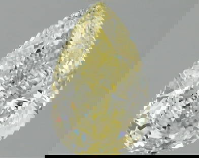 Fancy Yellow Pear Cut 1.57ct Vs2 Lab Diamond: This igi-certified lab-grown pear-shaped diamond weighs 1. 57 carats and boasts a stunning fancy intense yellow color with vs2 clarity. It features excellent polish and excellent symmetry with no fluo