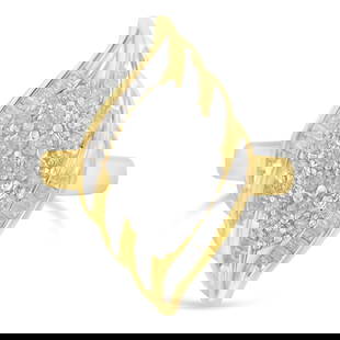 10k Gold .85ct Diamond Cocktail Ring: Ring size: 6.5. This alluring diamond ring is meticulously crafted from radiant, solid 10k yellow gold and adorned with a total diamond weight of 0. 85 carats. Its captivating design showcases 27 roun
