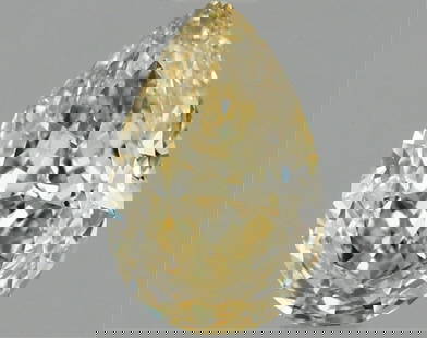 Fancy Yellow Pear Cut 1.03ct Vvs2 Lab Diamond: This igi-certified lab-grown pear-shaped diamond weighs 1. 03 carats and features a fancy intense yellow color with vvs2 clarity. The diamond has excellent polish and excellent symmetry with no fluore