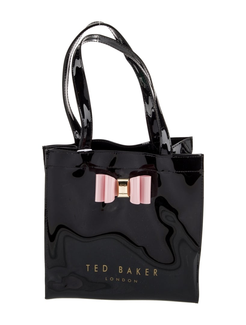 Ted Baker Green Patent Leather Bow Bucket Bag (1 of 5)
