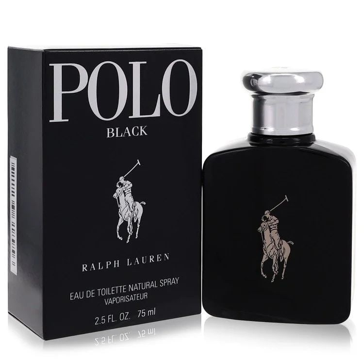 Ralph Lauren Polo Black Men's 2.5 Oz Spray: New, guaranteed authentic cologne! Eau de toilette
