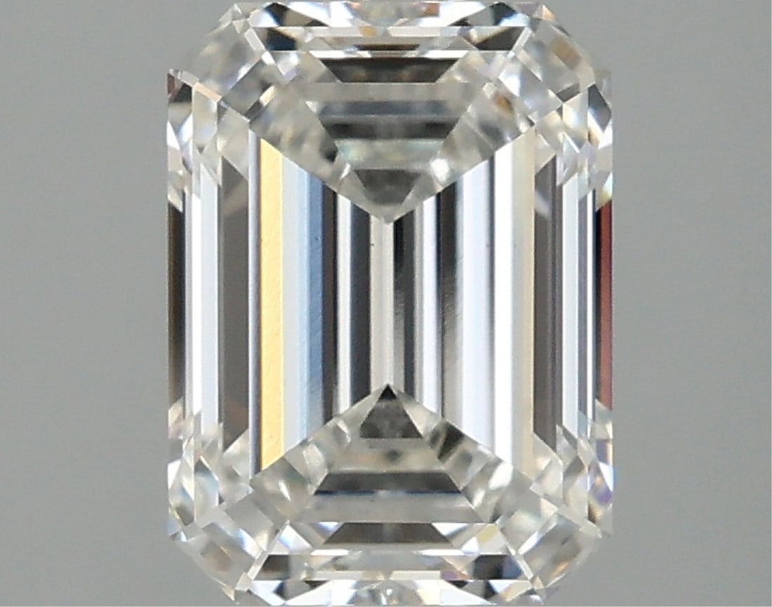 Igi Certified Emerald Cut 2.11ct Vs1 Lab Diamond: This igi-certified lab-grown emerald-cut diamond weighs 2. 11 carats and showcases f color grade with and vs1 clarity. It features excellent polish and excellent symmetry with no fluorescence, ensurin