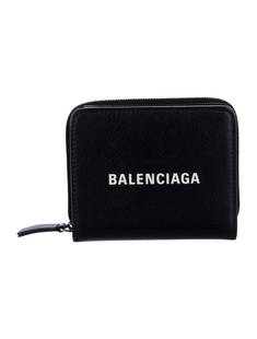 Balenciaga Leather Exp Zip & Snap Compact Wallet: Condition is: very good, pre-owned. Details: from the fall/winter 2019 collection, black leather, silver-tone hardware, single exterior pocket, leather lining & single interior pocket with card slots,