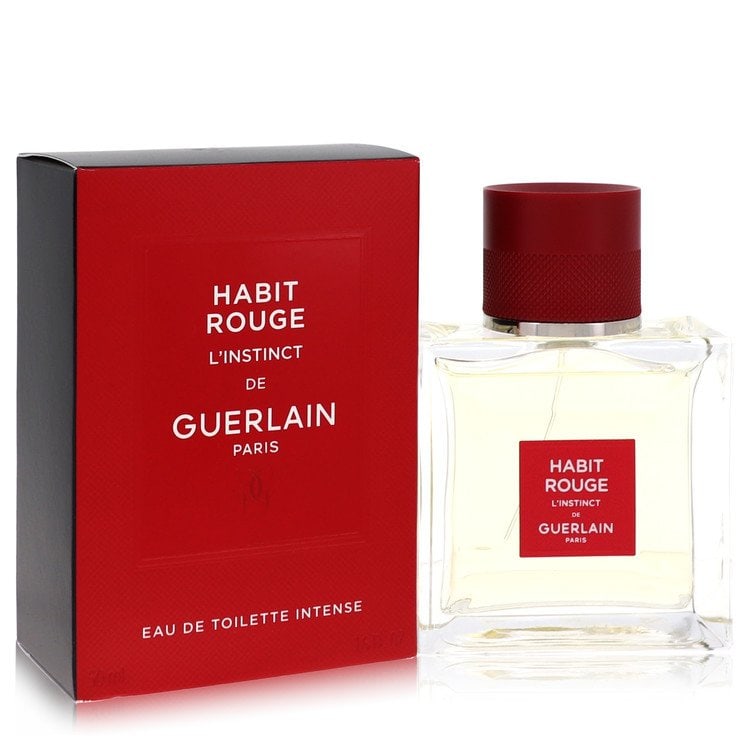 Guerlain Habit Rouge L'instinct Men's 1.6 Oz Spray: New, guaranteed authentic eau de toilette!