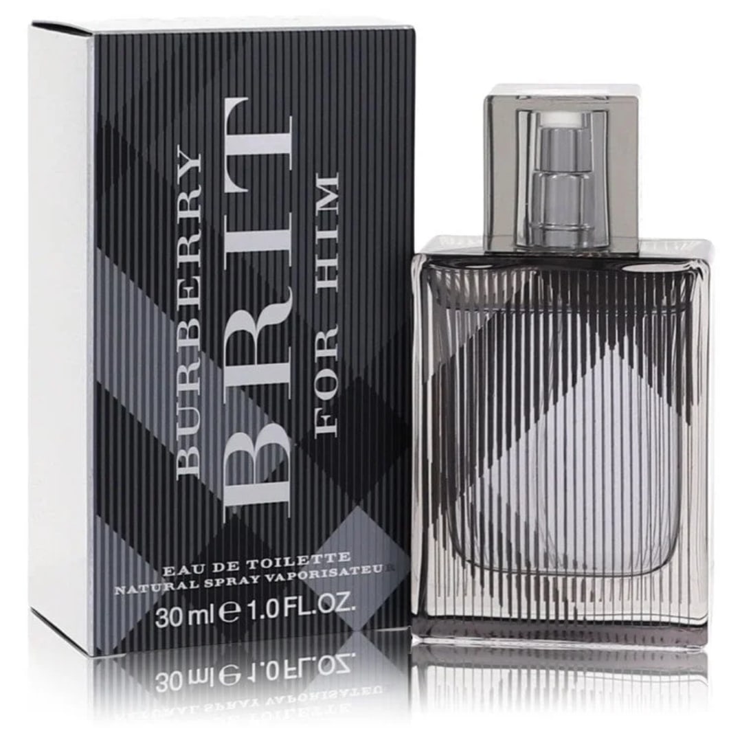 Burberry Brit Men's 1 Oz Eau De Toilette Spray: New, guaranteed authentic cologne!