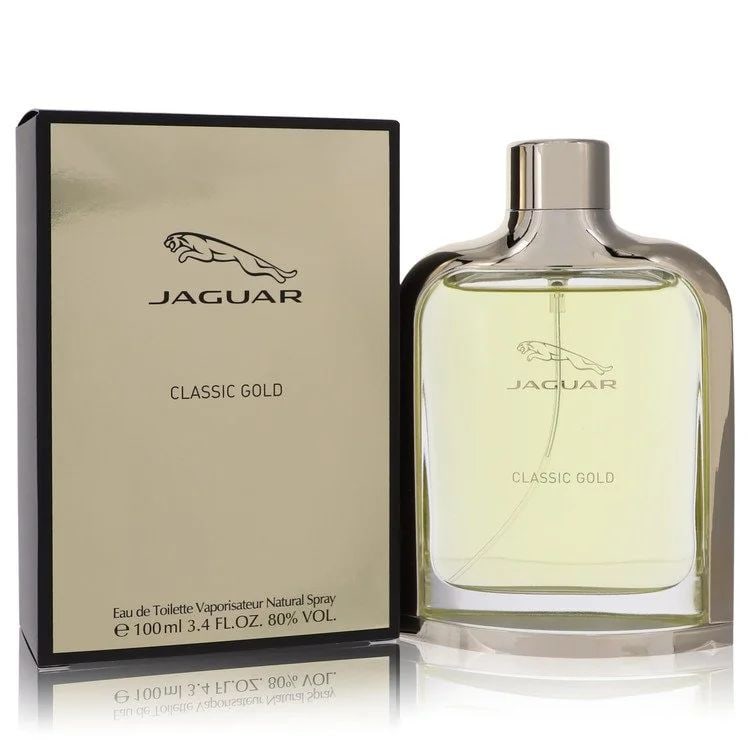 Jaguar Classic Gold Men's 3.4 Oz Spray: New, guaranteed authentic cologne! Eau de toilette