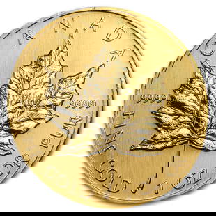 1998 Canada 1 Oz Gold Maple Leaf Bu: Since its release in 1979, canadian gold maple leafs have been considered to be one of the most beautiful gold coins in the world. The 1 oz gold maple leaf has appealed to both investors and collector