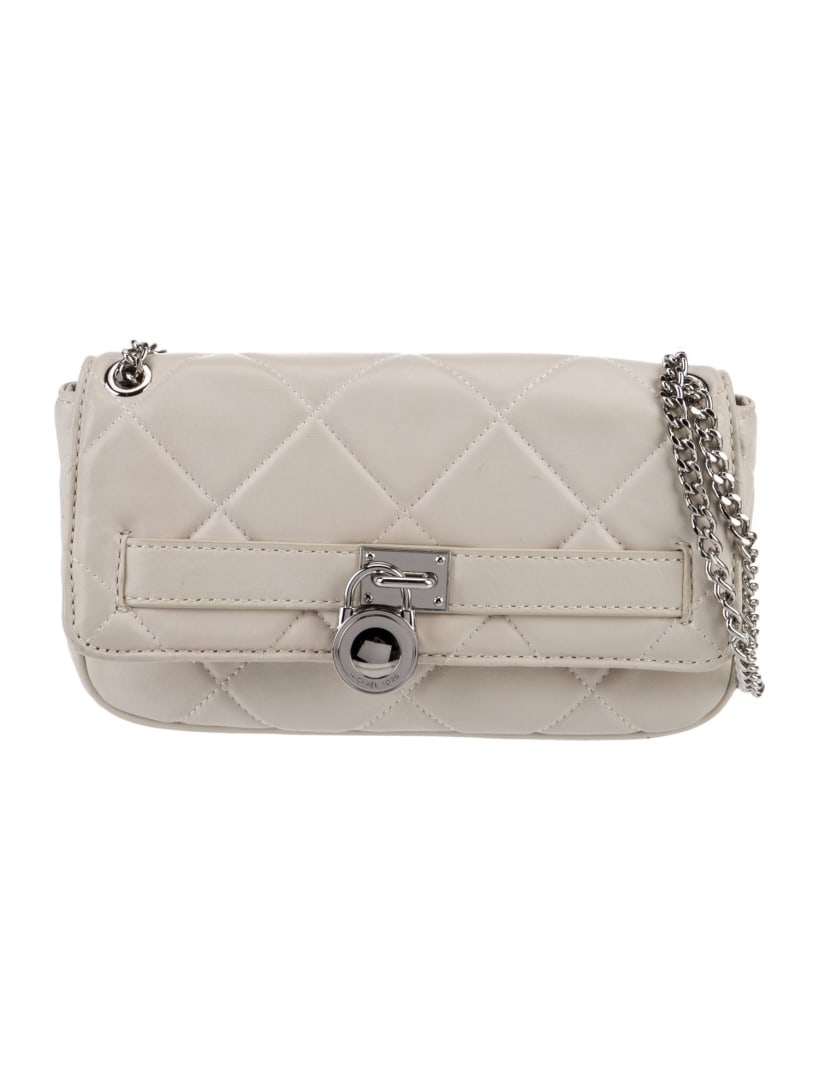 Michael Kors Neutrals Leather Snap Cls Shldr Bag (1 of 5)