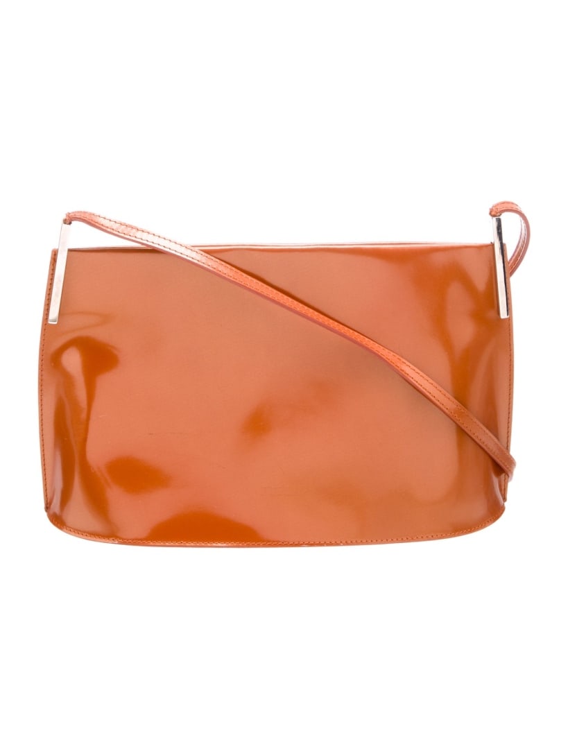 Furla Metallic & Orange Patent Leather Shldr Bag (1 of 5)
