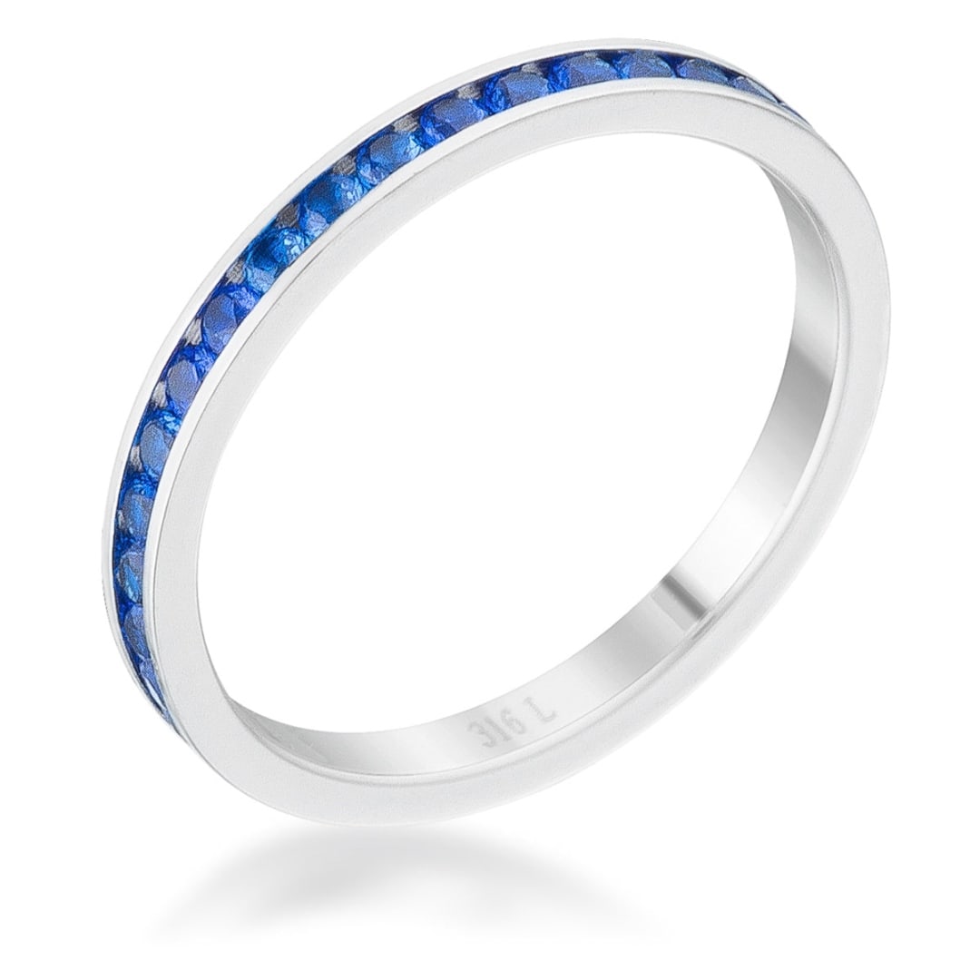 Classic Round .50ct Sapphire Channel Ring (1 of 4)
