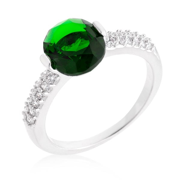 Captivating 1.80ct Emerald & Topaz Halo Ring (1 of 2)