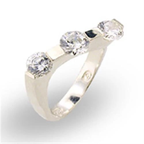 Precious .75ct White Sapphire Trilogy Ring (1 of 1)