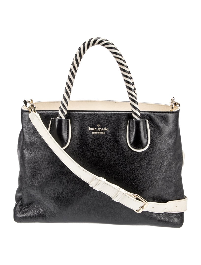 Kate Spade Colorblock Black Leather Top Hdl Bag (1 of 5)
