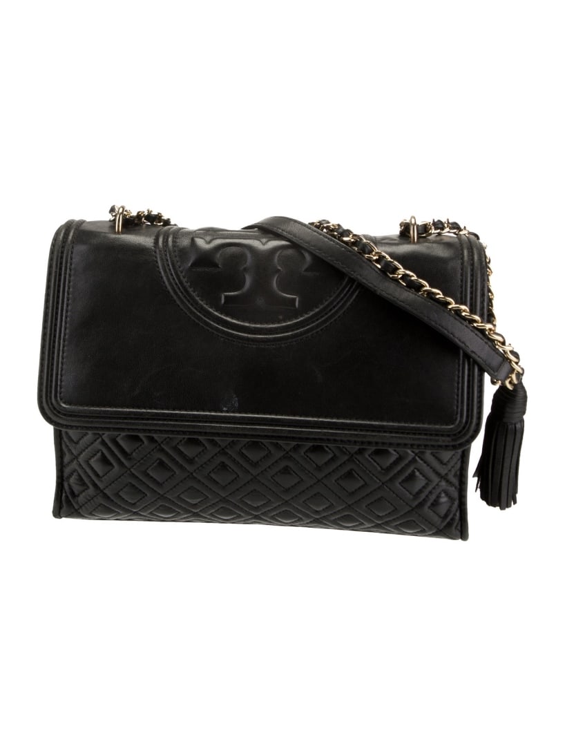Tory Burch Leather Tassel & Chain-link Shldr Bag (1 of 5)