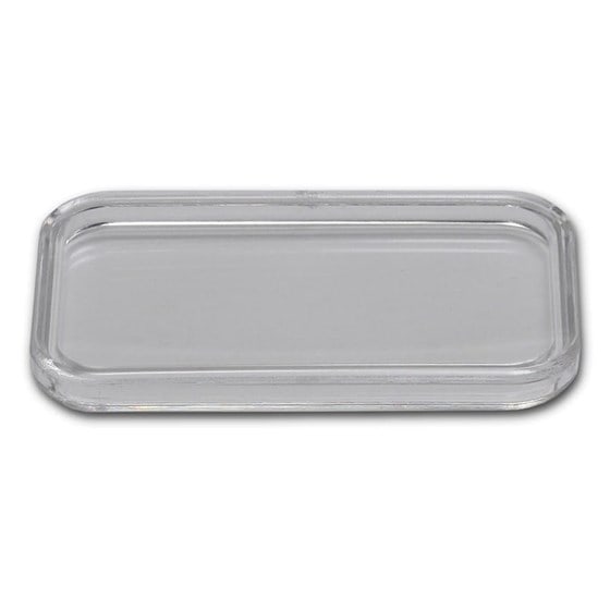 Bar Capsule Direct Fit For 1 Oz Silver Bar: This bar capsule is hard, crystal clear, and consist of two pieces that snap together to provide long-term protection for your piece. This capsule is made of acrylic and is pvc free (to ensure no dama