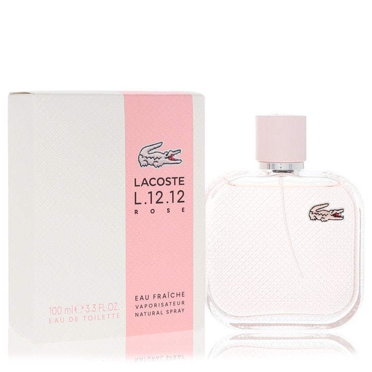 Lacoste L.12.12 Rose Fraiche Women's 3.3 Oz Spray: New, guaranteed authentic eau de toilette!