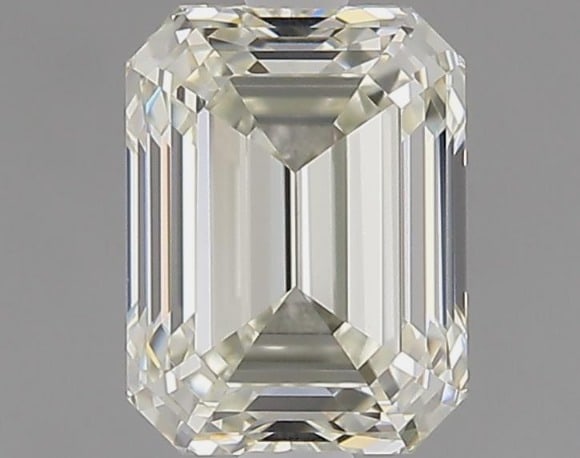 Gia Certified Emerald Cut .90ct Vs1 Diamond: This gia-certified natural emerald cut diamond weighs 0. 90 carats, exhibiting l color grade and vs1 clarity. It boasts excellent polish and excellent symmetry. With faint fluorescence, this diamond m