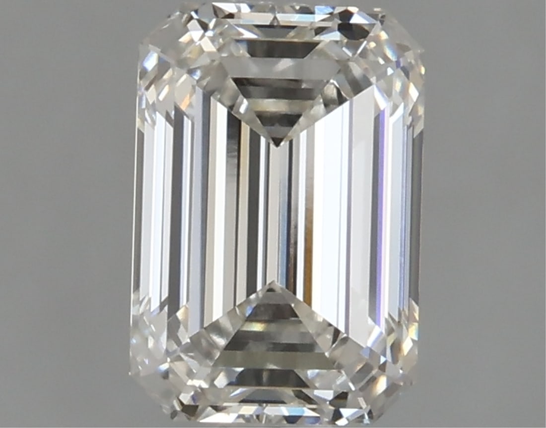 Igi Certified Emerald Cut 1.59ct Vvs2 Lab Diamond: This igi-certified lab-grown emerald-cut diamond weighs 1. 59 carats, showcasing g color grade with vvs2 clarity. It features an excellent polish and excellent symmetry with no fluorescence, ensuring