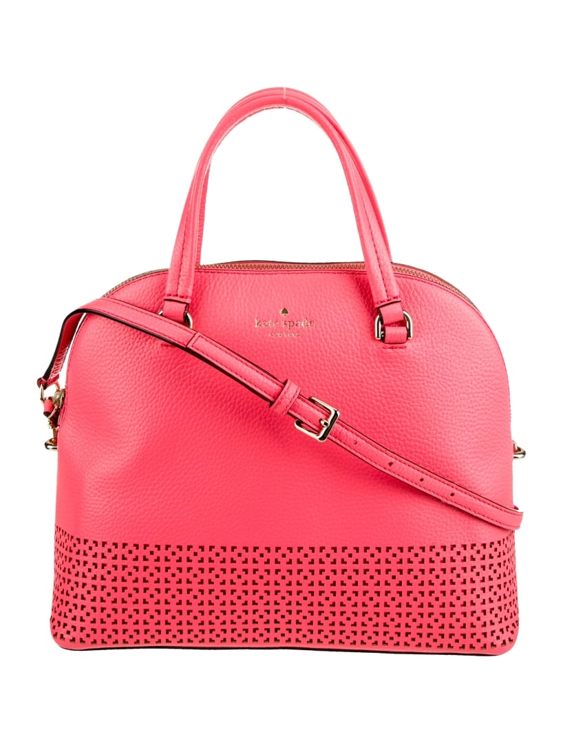 Kate Spade Pink Leather Zip Cls Top Hdl Bag (1 of 5)