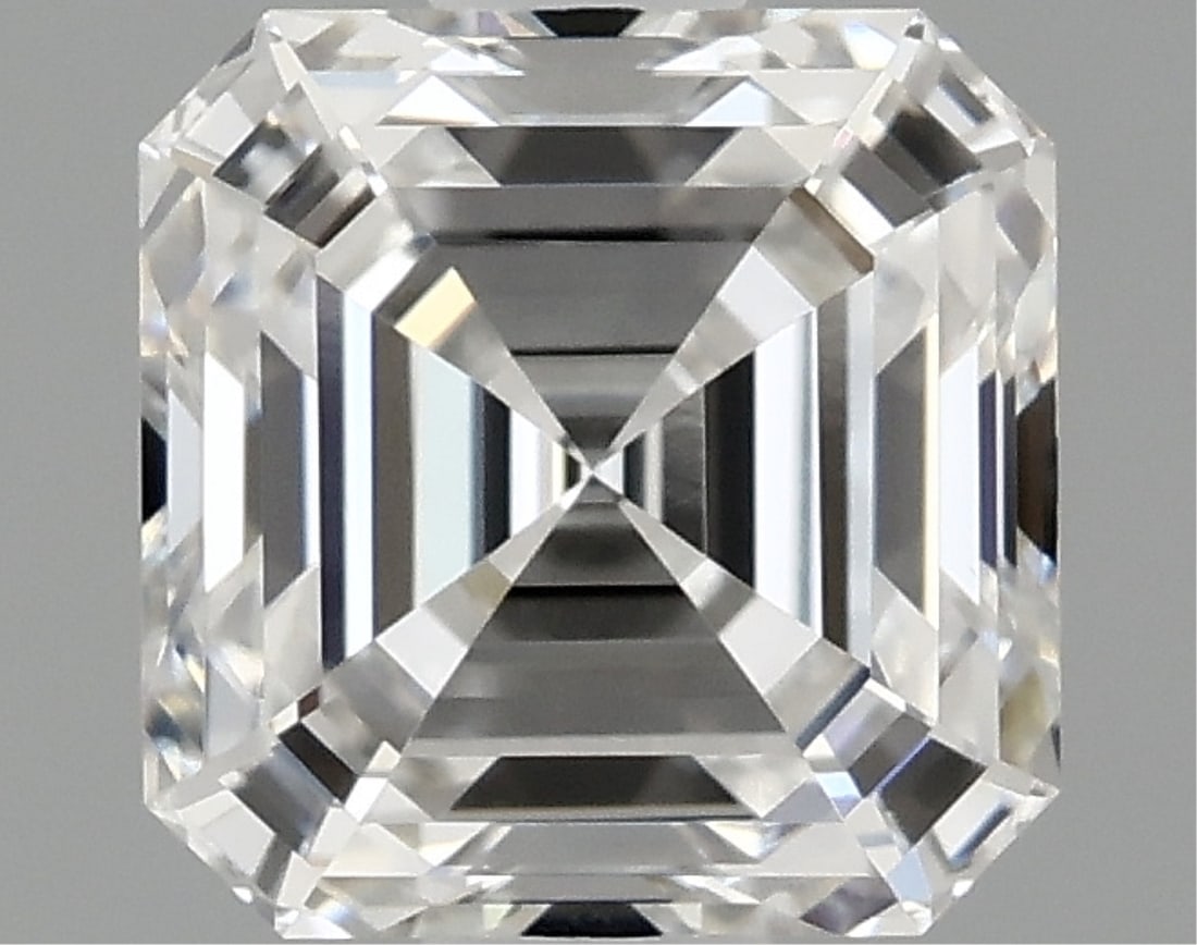 Igi Certified Asscher Cut 1.08ct Vvs2 Lab Diamond: This igi-certified lab-grown asscher-cut diamond weighs 1. 08 carats and showcases f color grade with vvs2 clarity. This diamond features an excellent polish and excellent symmetry with no fluorescenc
