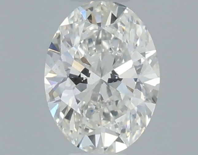 Gia Certified Oval Cut .31ct Si1 Diamond: This gia-certified natural oval-cut diamond weighs 0. 31 carats and features f color grade with si1 clarity. It has an excellent polish and very good symmetry with no fluorescence. This diamond measur