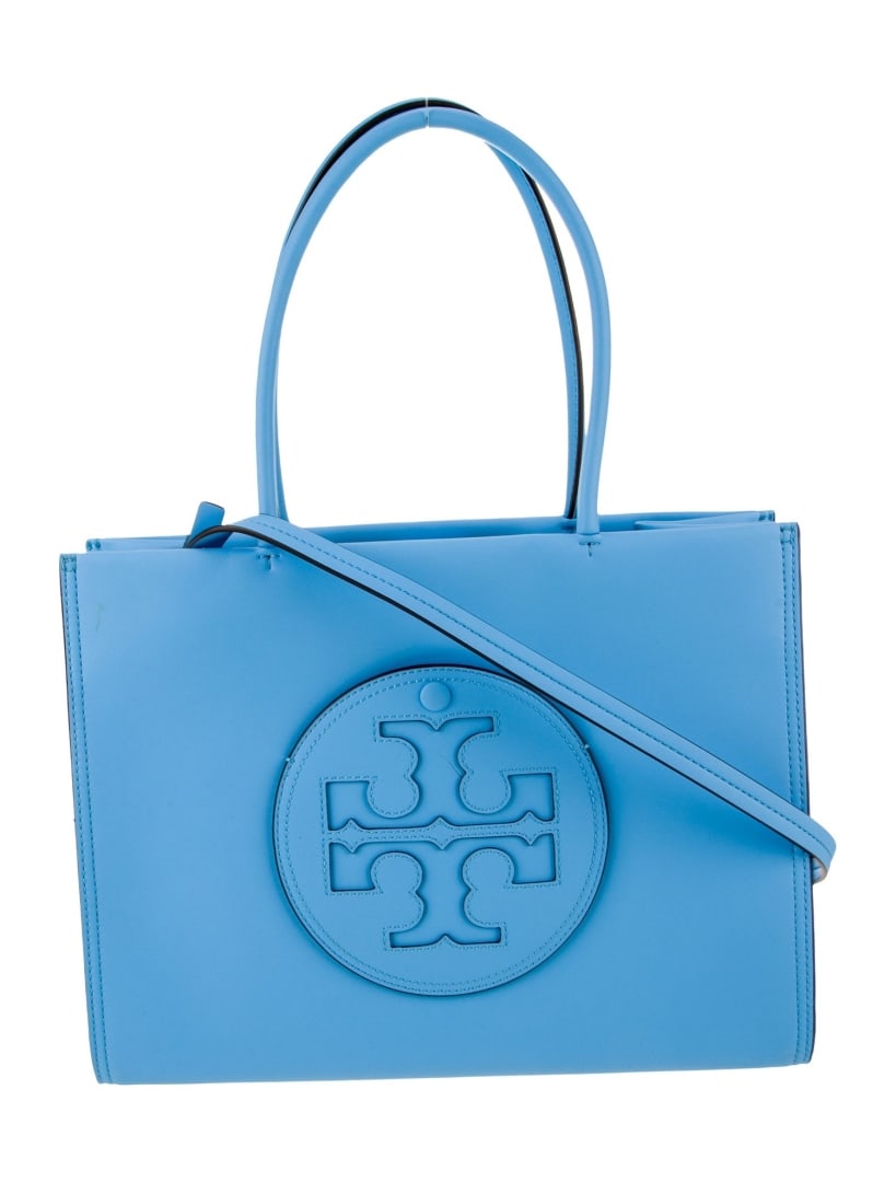 Tory Burch Blue Leather Snap Cls Top Hdl Bag (1 of 5)