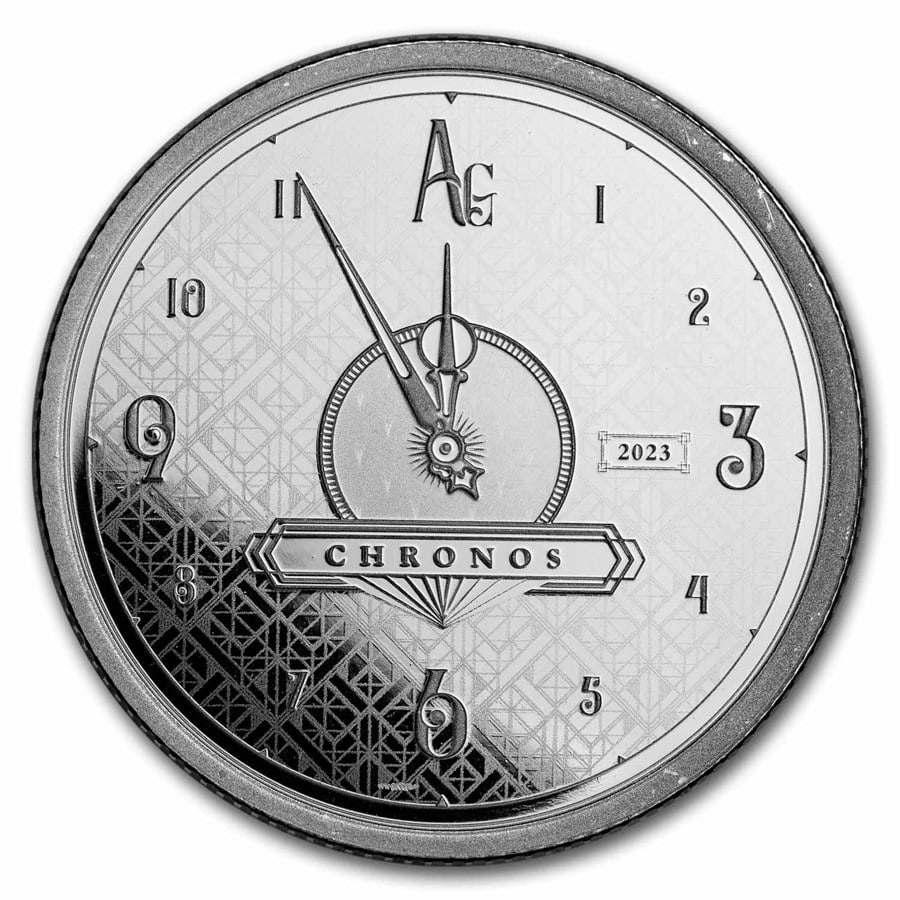 2023 Tokelau 1 Oz Silver $2 Chronos Prooflike (1 of 2)