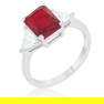 Radiant 4.50ct Ruby & White Sapphire Ring