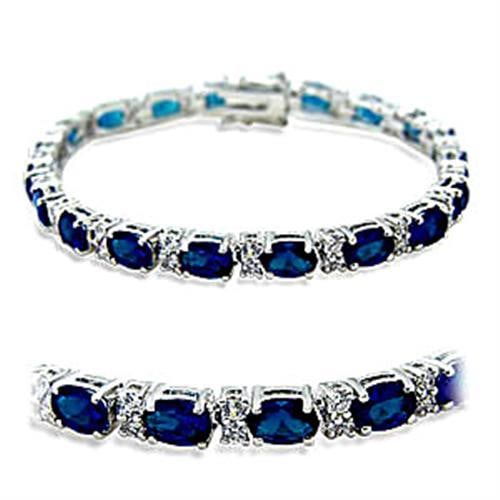 Oval Cut 13.00ct Sapphire Tennis Bracelet (1 of 1)