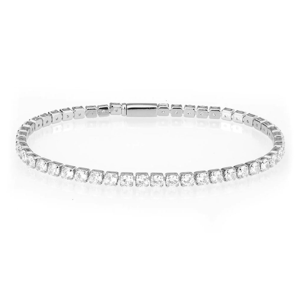 Round 1.60ct White Sapphire Tennis Bracelet (1 of 4)