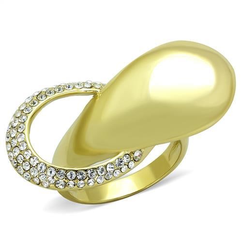 14k Gold Ip .16ct White Sapphire Ring (1 of 1)
