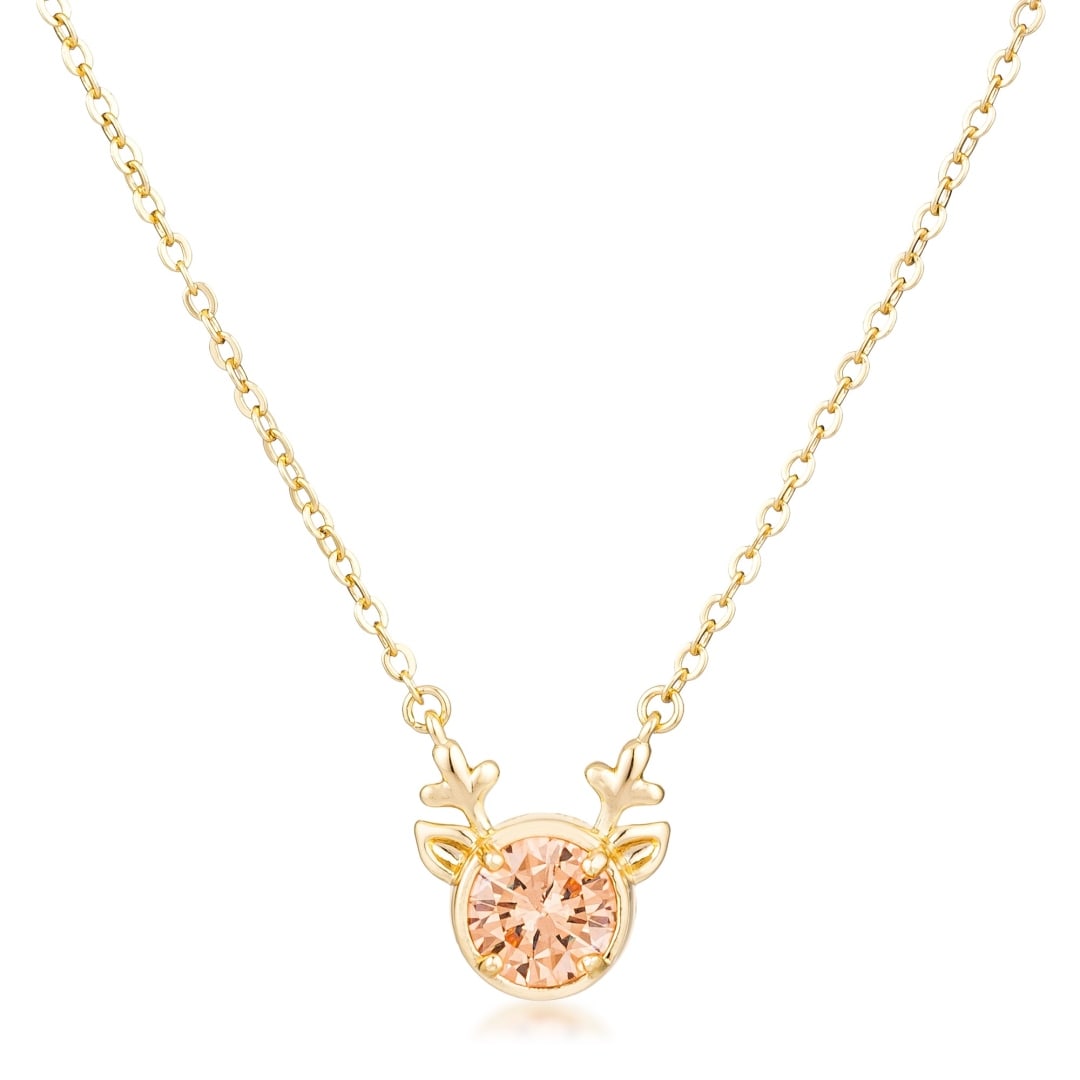 Round 3.88ct Champagne Topaz Reversible Necklace (1 of 2)