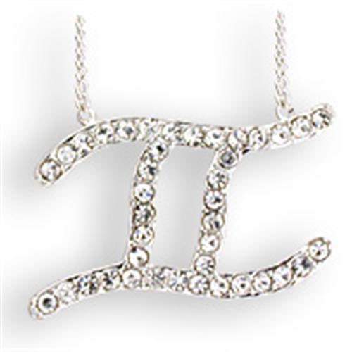 Classy .10ct White Sapphire Gemini Zodiac Necklace (1 of 1)