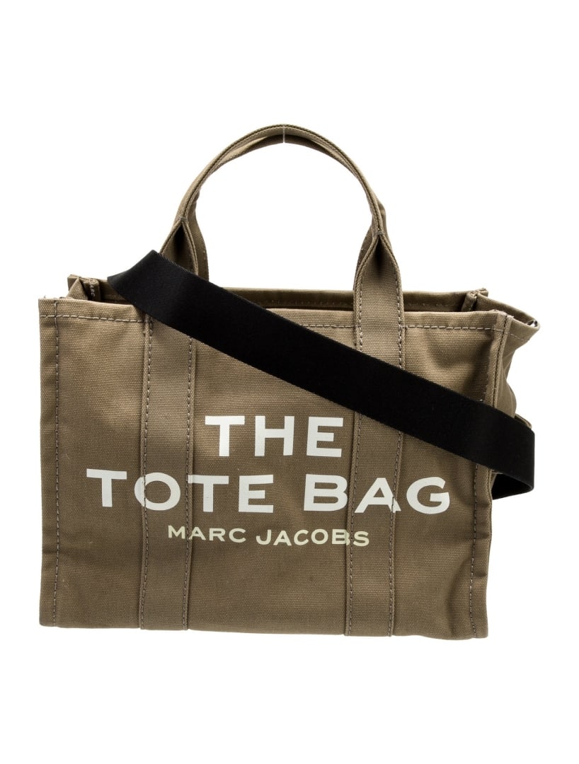 Marc Jacobs Green Canvas Zip Cls Top Hdl Bag (1 of 6)