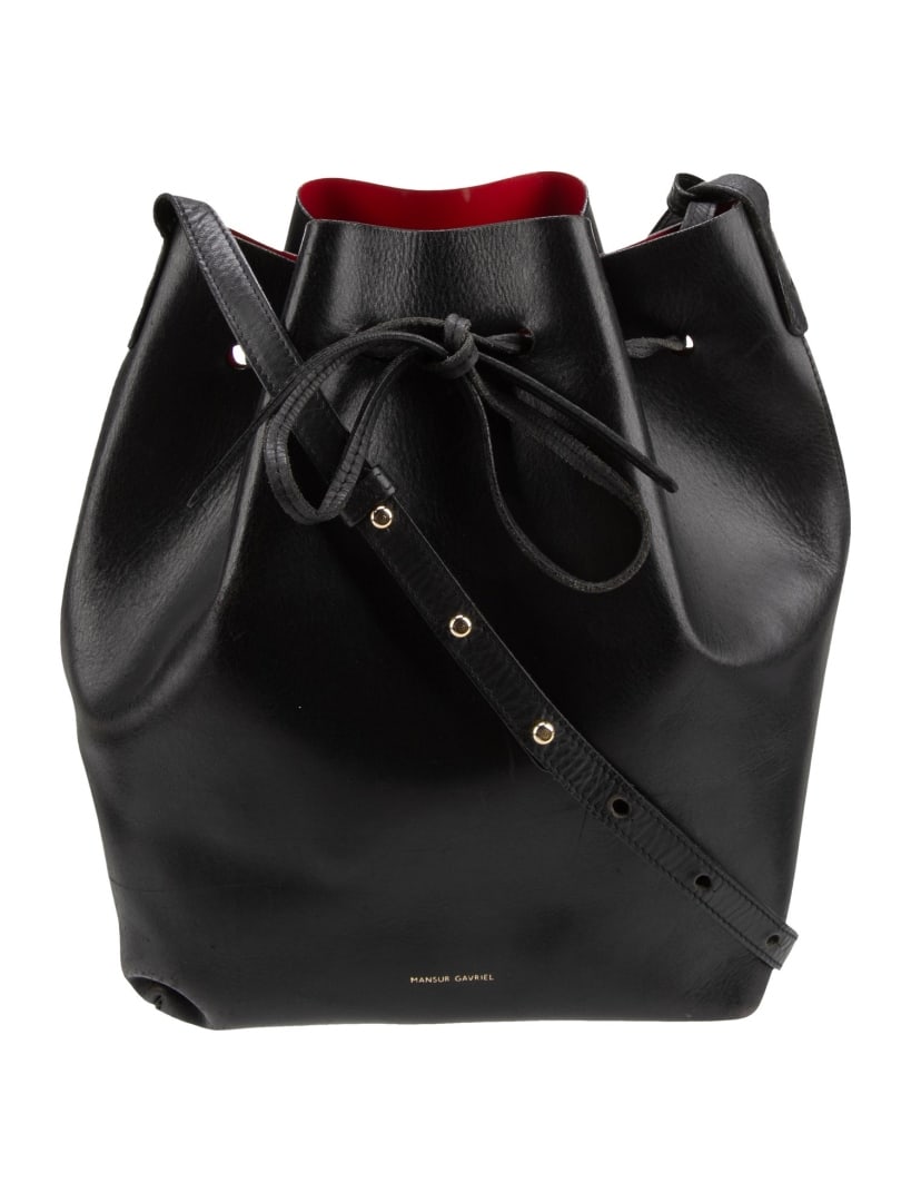 Mansur Gavriel Leather Pull-through Bucket Bag (1 of 5)